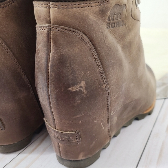 SOREL Conquest wedge hiking boots Kettle Aviation Size 9.5 - Picture 10 of 13